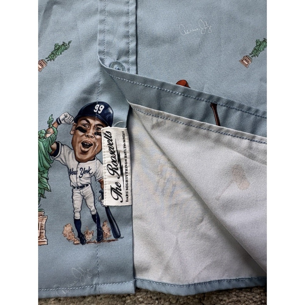 RSVLTS x MLBPA Aaron Judge "Liberty"  Mens 2XL XXL Short Sleeve Button Down - Picture 8 of 9